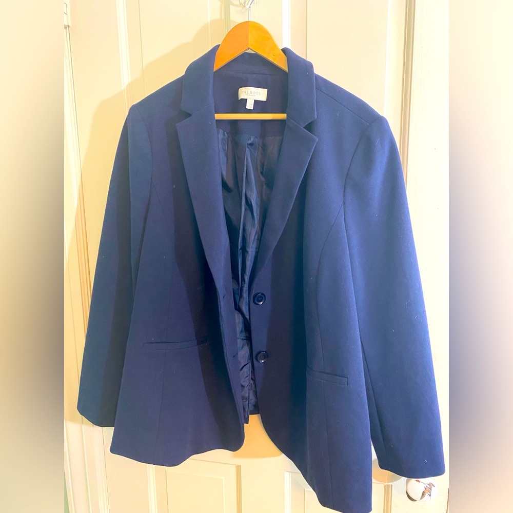 Talbots blazer navy blue 20W NWOT
